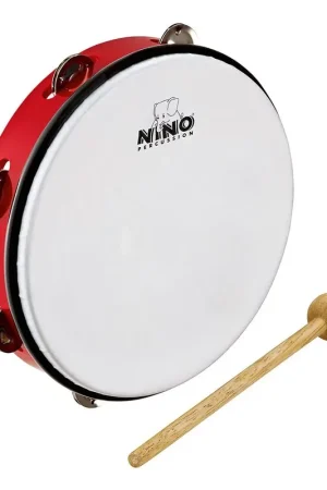 Très bien noté - Nino 24R - Tambourin en ABS - Rouge