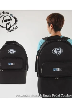 Protection Racket 3275-46 - Etui semi-rigide pour caisse-claire 14"x6,5, double-pédale de grosse-caisse et hi-hat - Plébiscité par les clients