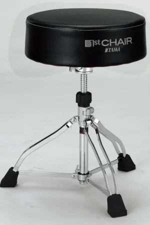Prix spécial - Tama HT830B - 1st Chair Round Rider XL - Siège rond PVC noir double embase