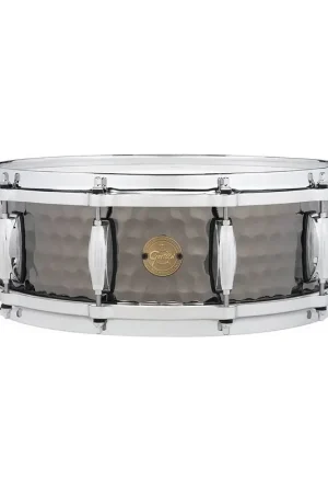 Gretsch S1-0514-BSH - Caisse claire 14" x 5", en Acier noir martelé | Prix avantageux
