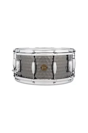 Réduction - Gretsch S1-6514-BSH - Caisse claire 14" x 6,5", en Acier noir martelé