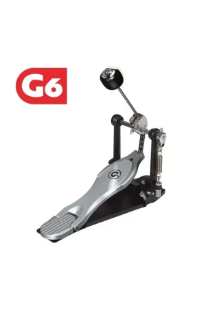 Direct fabricant - Gibraltar 6711S - Pédale de grosse-caisse Pro G6, transmission double-chaîne, plaque stabilisatrice