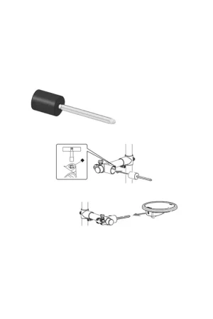 Yamaha Fixation pad Yamaha sur tige hexagonale avec insert tube pour DTX400K | Plus que quelques pièces