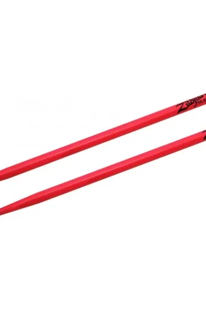Zildjian Baguettes Hickory Series 5A Acorn - NEON PINK - Nouveau en boutique