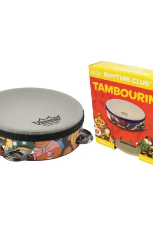 Nouveau en boutique - Remo&nbsp;RH-2106-00 - Tambourin "Rhythm Club" 6" x 1.75" avec 4 paires de cymbalettes