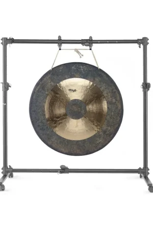 Se termine bientôt | Stagg&nbsp;GOS-1538 - Stand réglable pour gong de 51" de diamètre ou plus petit, sur roulettes