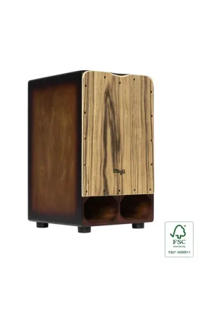 Stagg CAJ-CANNON-EB - Cajón Cannon avec basses profondes - Coup de cœur des clients