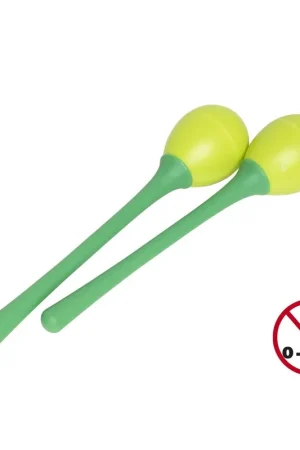 Super offre | Stagg EGG-MA L/GR - Paire de maracas oeufs en plastique à long manche