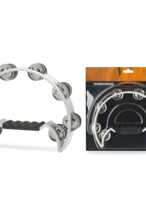 Stagg&nbsp;TAB-2 WH - Tambourin demi-lune en plastique avec 16 cymbalettes | Livraison express