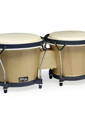 Offre spéciale - Stagg BW-70-N - Bongos traditionnels en bois 6" et 7"