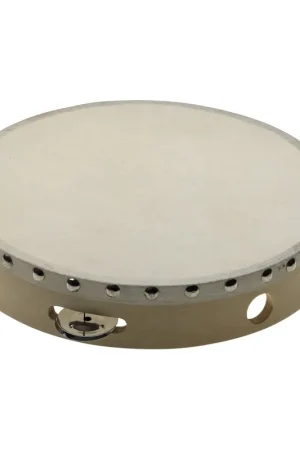 Stagg&nbsp;STA-1110 - Tambourin 10" pré-accordé en bois, peau fixe rivetée, 1 rangée de cymbalettes - Meilleur prix