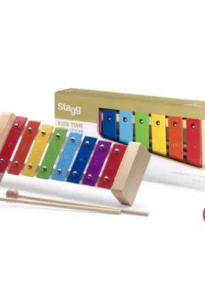 Stagg META-K8 RB - Métallophone avec 8 lames de différentes couleurs - Recommandé