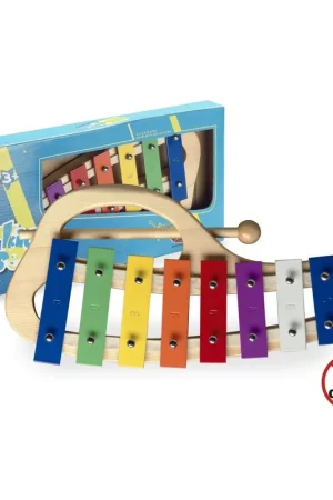 Prix malin - Stagg META-KC8 RB - Métallophone courbe avec 8 lames de différentes couleurs