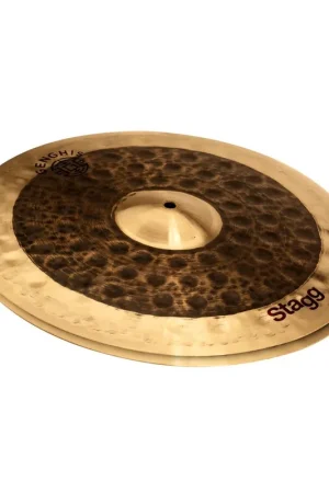 Stagg&nbsp;GENG-HM14D - Cymbales Genghis medium 14" Hi-hat Duo - Bon prix