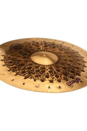 Prix imbattable | Stagg GENG-RM21D - Cymbale Genghis medium ride 21", série Duo