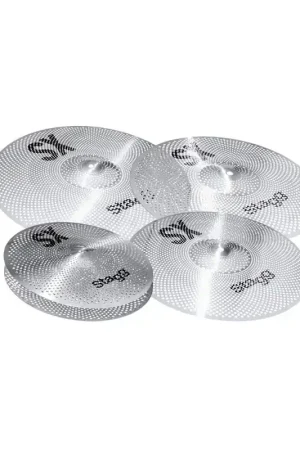 Petit prix | Stagg SXM SET - Set de cymbales d'entraînement silencieuses 14" 16" 18" 20"