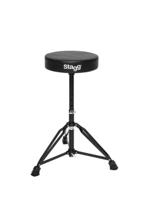 Stagg DT-32BK - Siège batteur, double embase, finition noire - Bon plan