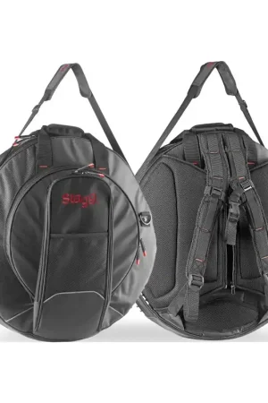 Stagg SCYBB-22 - Housse professionelle 22" pour cymbales, avec 2 sangles style sac-à-dos | Recommandé