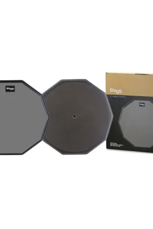 Disponible dès maintenant - Stagg TD-12R - Practice pad de table de 12" (tampon d'exercice), décagonal