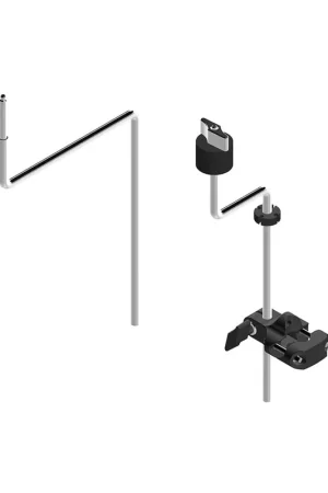 EFNOTE EFD-SCM5 - Support cymbale 2 tiges (longue et courte) avec clamp | Fin de série