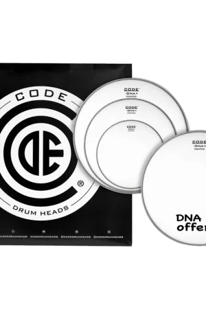 Code Drumheads Set de peaux TOM PACK DNA Sablée FUSION 10" 12" 14" + Caisse claire 14" DNA Sablée - Prix imbattable