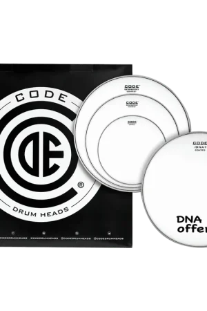 Prix mini | Code Drumheads Set de peaux TOM PACK GENERATOR Sablée FUSION 10" 12" 14" + Caisse claire 14" DNA Sablée
