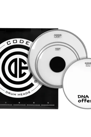 Code Drumheads Set de peaux TOM PACK LAW Transparente STANDARD 12" 13" 16" + Caisse claire 14" DNA Sablée | Super prix