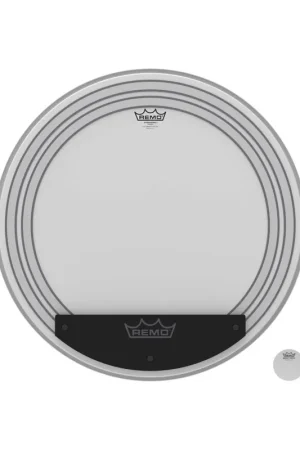 Très bien noté | Remo PW-1124-00 - Peau Powersonic sablée 24" pour Grosse caisse, avec anneaux internes