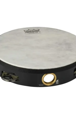 Tout nouveau | Remo TA-5108-70 - Tambourin 08" avec 1 rangée de 8 cymbalettes avec peau non-accordable