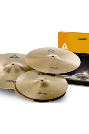 Aujourd'hui seulement - Stagg COPPER STEEL Pack Cymbales (HH14 - Cr16 - Rd20)