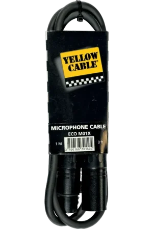 Meilleur prix - Yellow Cable M01X - câble XLR mâle/XLR femelle - Longueur 1 mètre
