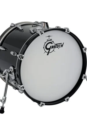 Retour facile | Gretsch Grosse caisse Renown Maple PIANO BLACK 18" x 14"