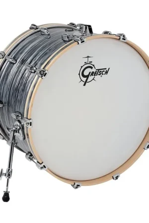 Déstockage - Gretsch Grosse caisse Renown Maple SILVER OYSTER PEARL 24" x 14"