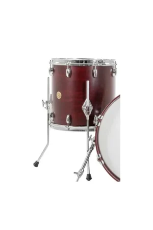 Qualité premium - Gretsch Floor Tom USA Brooklyn SATIN CHERRY RED 16" x 16"