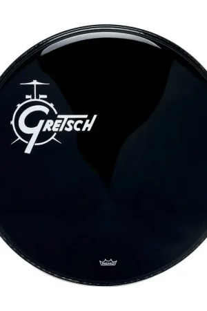 Promotion | Gretsch Peau de grosse caisse Ambassador Ebony 24''