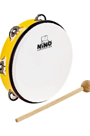 Bon prix - Nino&nbsp;NINO51Y - Tambourin Abs 10" +Cymb, Jaune