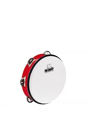 Nino NINO51R - Tambourin Abs 10" +Cymb, Rouge | Promo exceptionnelle