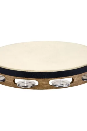 Retour facile - Meinl TAH1WB - Tambourin Bois Avec Peau Brun Noye