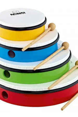 Tout nouveau - Nino NINOSET6 - Set 4 Tambourins 6-8-12-12" + Houss