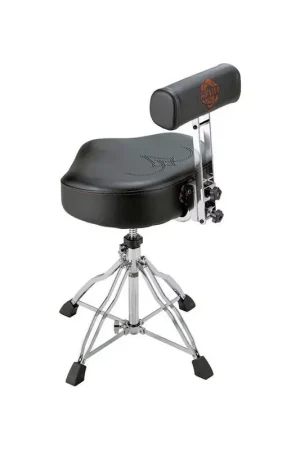Tama&nbsp;HT741B - 1st Chair Ergo-Rider Quartet Backrest - Siège selle hybride quadrapode double embase avec dossier | Dépêchez-vous