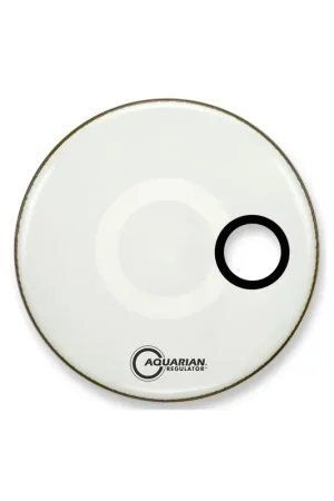 Tout nouveau - Aquarian RSM22WH - REGULATOR 22" Résonance BLANCHE (percée 4,75") Grosse-caisse
