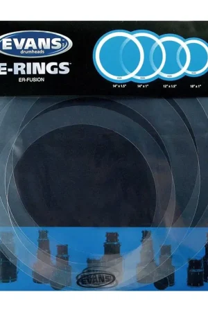 Plébiscité par les clients - Evans Atténuateurs d'harmonique - Pack e-ring fusion 10"-12"-14"-14"