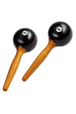 Stock presque épuisé | Meinl PM1BK - Paire de Maracas Plastique, modèle rond