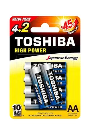 Toshiba Piles LR6 - Argent | Fin de série