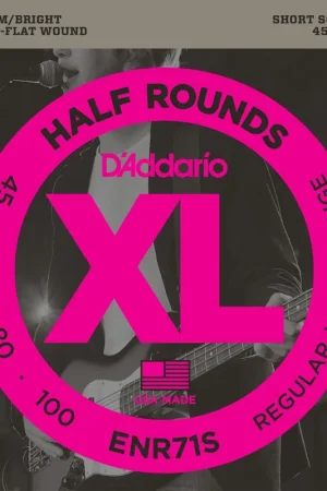 Nouveau au catalogue | Jeu de Cordes Basse D'addario ENR71S File Rond 45/100 Short
