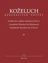 Bonne affaire | Kozeluh J.a. Complete Sonatas Vol 4 Piano