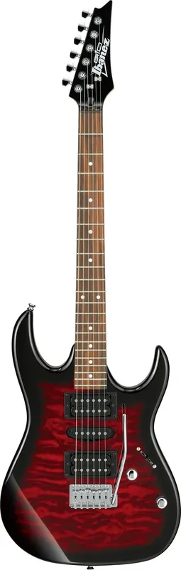 Très bien noté | Ibanez Grx GRX70QA-TRB Transparent Red Burst