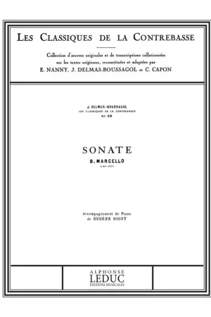 Prix réduit | Marcello B. Sonate Contrebasse