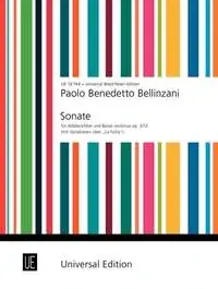 Bellizani P. B. Sonate D Minor Flute A Bec - Disponible dès maintenant