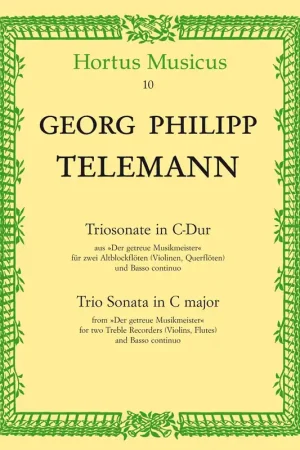 Offre | Telemann G.p. Triosonate Flutes A Bec Alto OU Violons OU Flutes